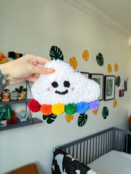 Personalised Pompom Cloud Wall Hanging, 3 of 9
