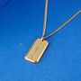 Engraved Tag Pendant Necklace For Men And Women, thumbnail 7 of 12