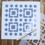 Kasbah Floor Stencil For Floors, Walls And Fabric, thumbnail 2 of 5
