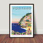 Positano, Italy Illustrated Travel Print, thumbnail 5 of 8