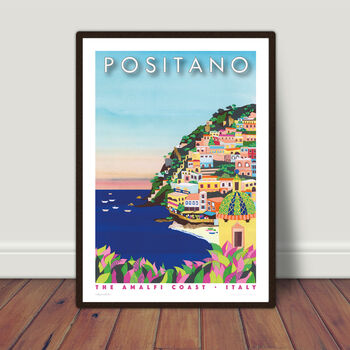 Positano, Italy Illustrated Travel Print, 5 of 8