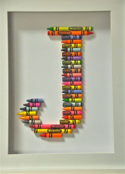 Personalised Handmade Crayola Letter, 5 of 6