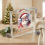 Personalised Any Message Traditional Santa Crystal Token, thumbnail 2 of 9