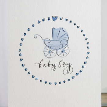 'Baby Boy' New Baby Card, 3 of 3