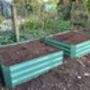 Pair Of Sage Green Vegetable And Herb Raised Beds, thumbnail 2 of 5
