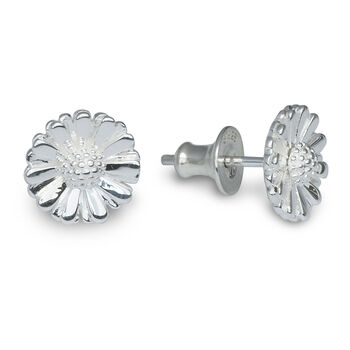 Daisy Solid Silver Studs, 4 of 5