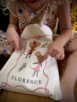 Personalised Christmas Eve Mouse Sack, 4 of 12