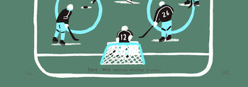 Personalised Ice Hockey Illustrated Print, 3 of 4