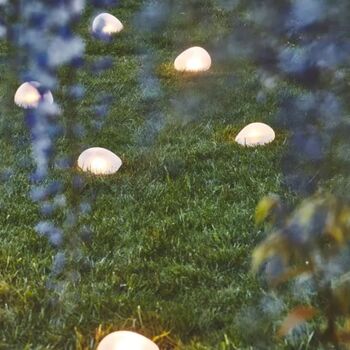 Solar Powered Frosted Glass Pebble Light, 2 of 8