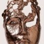 Abstract Face Sculpture Rose Gold Decorative Bust, thumbnail 6 of 9