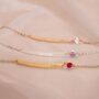 Personalised Birthstone Bar Bracelet, thumbnail 2 of 12
