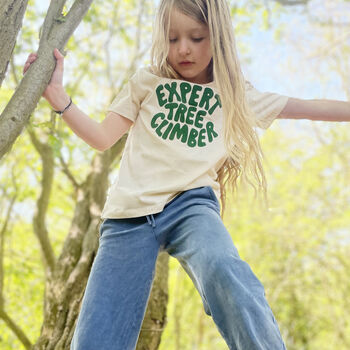 'Expert Tree Climber' Kid's T Shirt, 5 of 7