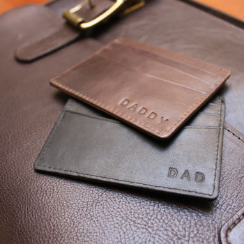 Personalised Leather Card Holder, 2 of 7