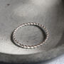 Sterling Silver Skinny Twisted Ring, thumbnail 2 of 11