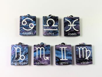 Zodiac Sign Necklace Star Sign Astrological Pendant, 10 of 11