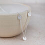 Sterling Silver Short Circle Charm Necklace, thumbnail 2 of 3