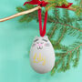 Personalised Cat Or Dog Ceramic Bauble, thumbnail 3 of 4