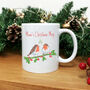 Personalised Robin Christmas Mug, thumbnail 1 of 5