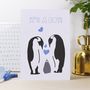 'It's A Boy' Penguin Announcement Card, thumbnail 1 of 2