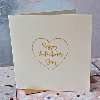 Gold Foiled Valentines Day Card, 3 of 4