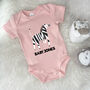 Zebra Personalised Jungle Babygrow, thumbnail 2 of 6