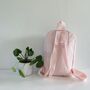 Hand Embroidered Pastel Pink Mini Backpack, thumbnail 4 of 7