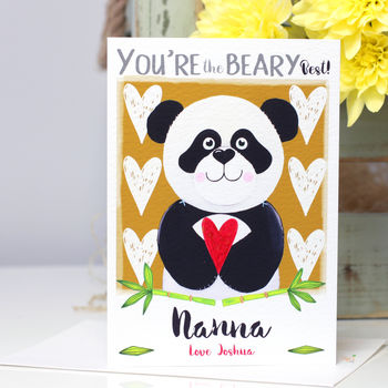 Personalised Best Mummy Daddy Panda Card, 7 of 12
