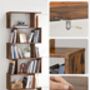 Six Tier Bookshelf Room Divider Modern Storage Unit, thumbnail 10 of 12