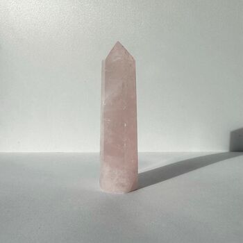Rose Quartz Crystal Healing Tower Point For Love, 4 of 4