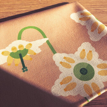 Modern Floral Organic Cotton Tea Towel, 4 of 8