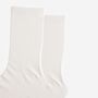 Womens Bamboo Socks Plain White, thumbnail 3 of 5