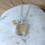 The Duo Citrine Necklace, Sterling Silver, thumbnail 1 of 12