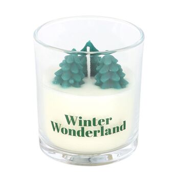 Winter Wonderland Candle With Tree Scene, 2 of 2