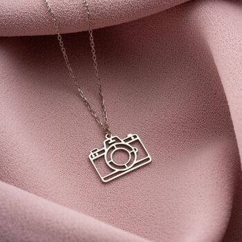 Sterling Silver Camera Necklace, 5 of 9