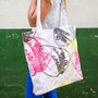 Organic Retro Leaves Shopper Bag, thumbnail 1 of 3