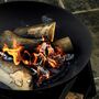 Steel Fire Bowl With Integrated Log Store, thumbnail 4 of 7