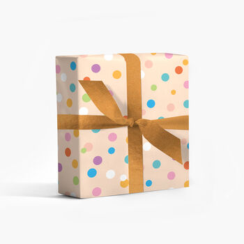 Coloured Polka Dot Gift Wrapping Paper, 4 of 4
