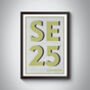 Se25 South Norwood, London Postcode Art Print, thumbnail 9 of 10