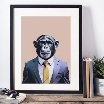 This Monkey Means Business Art Print, 3 of 3