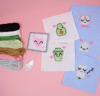 Mini Iron On Reward Patches Cross Stitch Kit, 2 of 6
