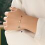 Rainbow Colour Cz Bracelet In Sterling Silver, thumbnail 5 of 11