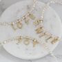 Love Charm And White Pearl Choker Necklace, thumbnail 7 of 8