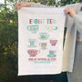 Personalised Eight Tea Tea Towel 80th Birthday Present, thumbnail 4 of 4