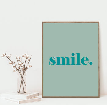 Smile Bold And Colourful Happy Art Print, 3 of 6