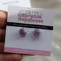 Amethyst Raw Stone Stud Earrings, thumbnail 1 of 6