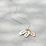 Personalised Mixed Gold Organic Tag Necklace, thumbnail 5 of 8