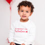 'My Daddy's My Valentine' Embroidered Sweatshirt, thumbnail 5 of 5