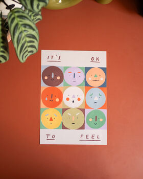 It's Ok To Feel Emotions Illustrative Art Print, 2 of 6