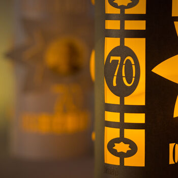 Personalised Birthday Photo Lantern Gift 80th, 9 of 11