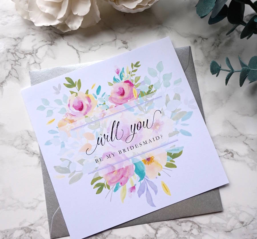 bridesmaid card by sweet pea sunday | notonthehighstreet.com